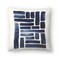 Blue Strokes Gouache Throw Pillow Americanflat Decorative Pillow